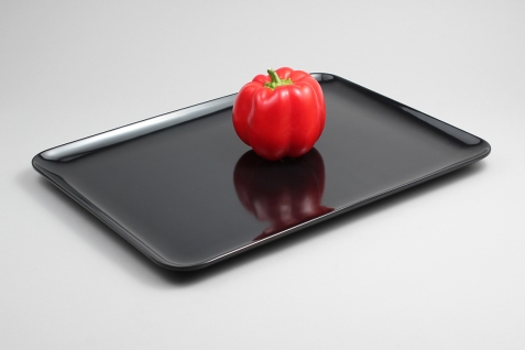 מגש אמי 39.5*28.5 ס"מ מלמין שחור 5