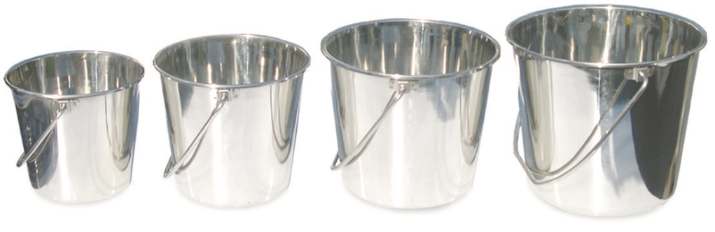 דלי נירוסטה 8 ליטר (קוטר 24 ס"מ גובה 22.5 ס"מ) 3