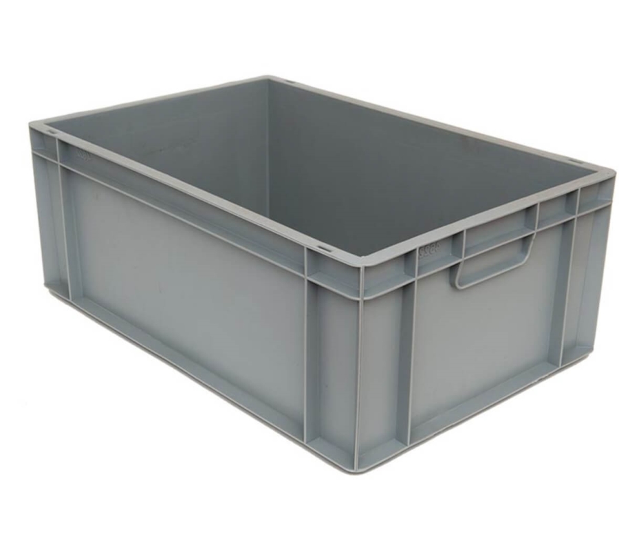ארגז תעשייתי 4633 אפור 60/40/33 ס"מ ידית פתוחה 3