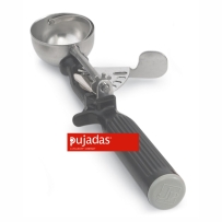 כף גלידה/מידה קפיץ נירוסטה 30 מ"ל ידית שחורה PUJADAS