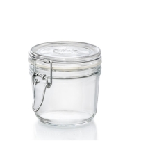 צנצנת זכוכית הרמטית 350 מ"ל BORMIOLI FIDO 1/12