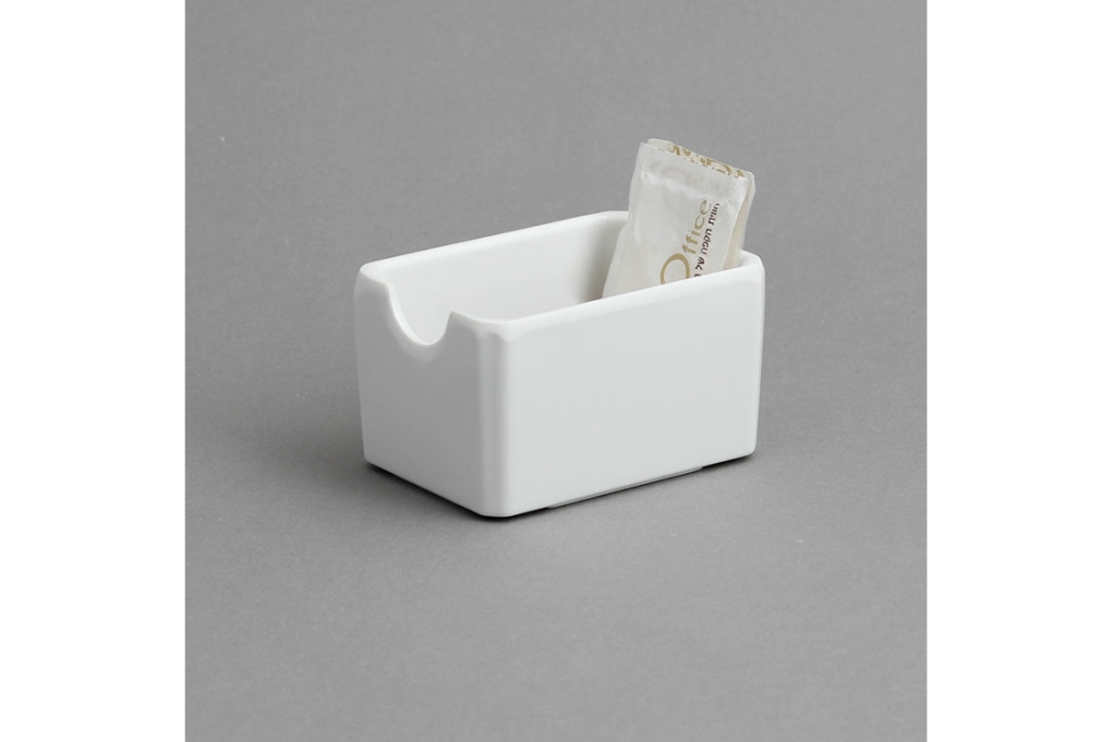 כלי לשקיות סוכר מלמין לבן EFAY 3