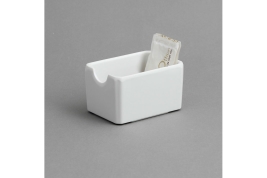 כלי לשקיות סוכר מלמין לבן EFAY