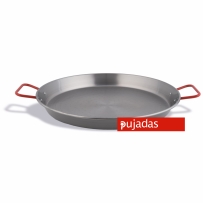 מחבת פאייה ברזל 2 ידיות אדומות 80 ס"מ PUJADAS PAELLA PAN
