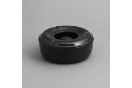 מאפרה חסינת רוח שחורה מלמין EFAY