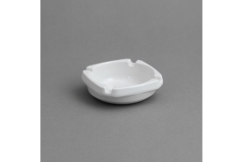 מאפרה מרובעת 9.5 מלמין לבן EFAY