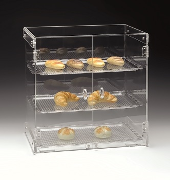 מתקן/ארונית פוליק' תצוגה 4 קומות(3 מדפים)+דלתות (ZCP429) 3