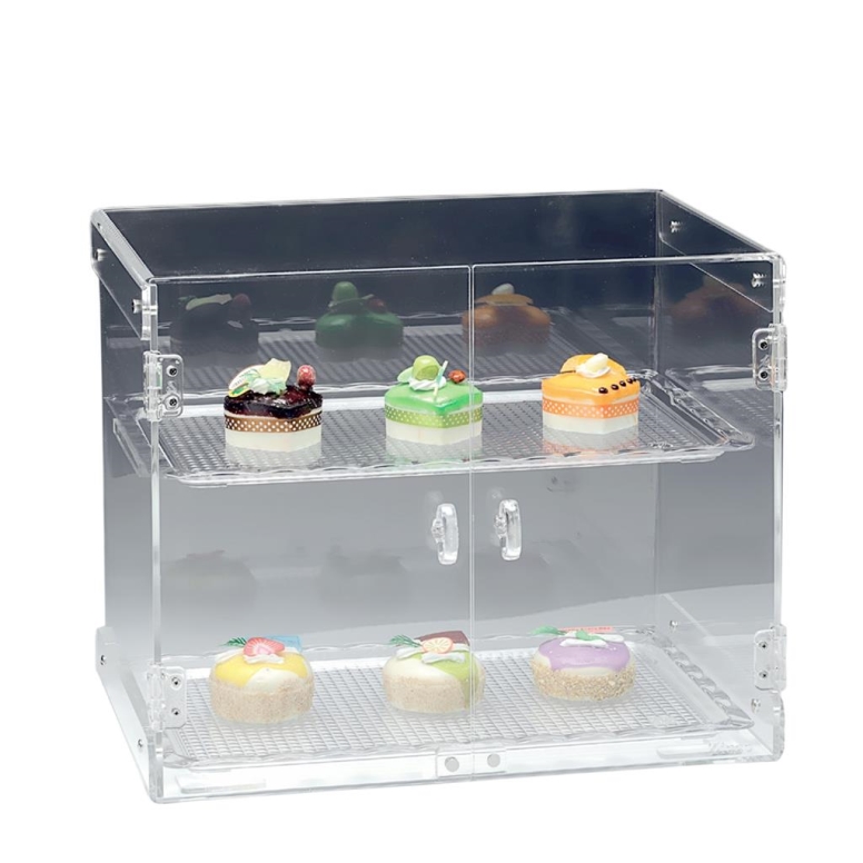 מתקן/ארונית תצוגה פוליק' 2 מדפים 2 דלתות מהודר ZCP263-2 3