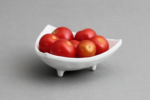 קערית משולשת זן 10 ס"מ מלמין לבן EFAY 5