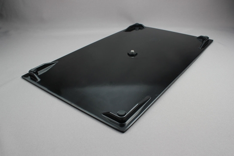 פלטה גסטרונום 1/1 מוגבהת מלמין שחור EFAY 7