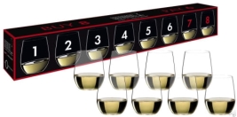 סט 6+2 יח' כוס יין קריסטל ללא רגל שרדונה Riedel O Chardonnay 32CL