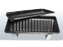 תבנית אינגליש משולשת נון סטיק+מכסה 21/9/6 ס"מ -  מבצע עג"ה YABA