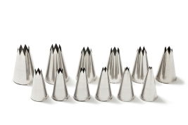 סט צנטרים 12 יח' נירוסטה משונן SAM