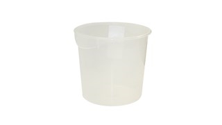 מיכל אחסון עגול 22 ליטר פוליפרופילן שקוף למחצה RUBBERMAID 3