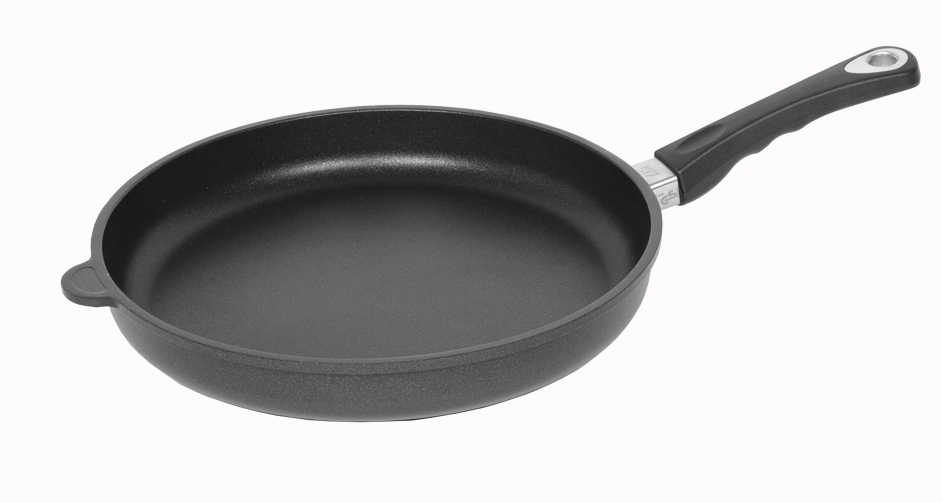 מחבת יציקה אלומינוים 32 ס"מ גבוה ציפוי "לוטן"AMT 532 3