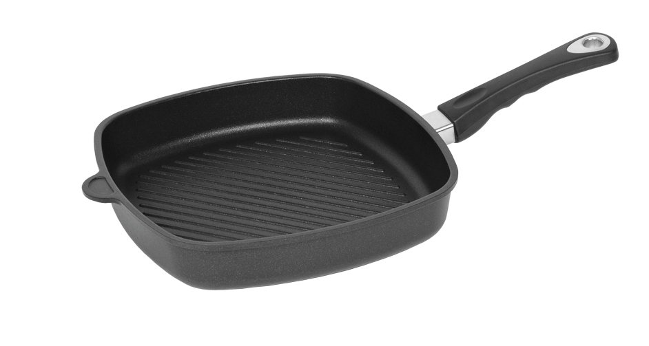 מחבת סטייק 28 ס"מ מרובעת ציפוי לוטן 285 AMT 3