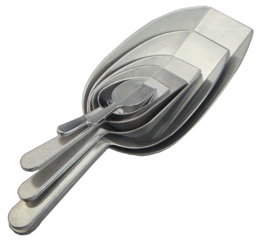 כף מזון שטוח 4OZ אלומיניום  210 מ"מ 160 גרם 3