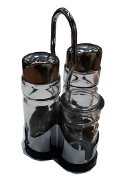 סט מלח פלפל +קיסמון+ מתקן מנירוסטה SPS-13 3