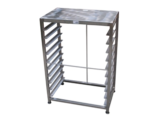 מעמד ל-10 מגשים 60/40 פתיחה 610 מ"מ גובה 90 ס"מ - עם משטח עליון 3