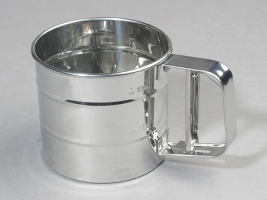 כוס נפה נירוסטה קוטר 10 גובה 10  ס"מ