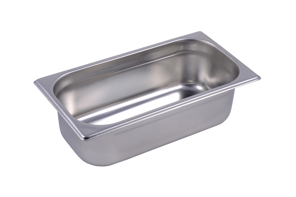 תבנית גסטרונום 1/3/100 (17.6/32.5 ג-10 ס"מ)(6 ליטר) נירוסטה 0.6 מ"מ 3