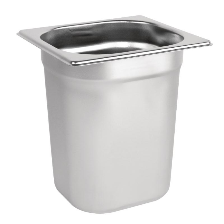 תבנית גסטרונום 1/6/200 (16.2/17.6 ג-20 ס"מ)(3.3 ליטר) נירוסטה 0.6 מ"מ 3