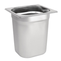 תבנית גסטרונום 1/6/200 (16.2/17.6 ג-20 ס"מ)(3.3 ליטר) נירוסטה 0.6 מ"מ