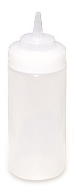 בקבוק רוטב שקוף/סקוויזר פיה רחבה 1 ליטר 3