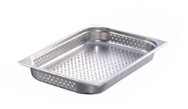 תבנית גסטרונום מחורר 1/1/100 (32.5/53 ג-10 ס"מ)(14 ליטר) נירוסטה 0.6 מ"מ