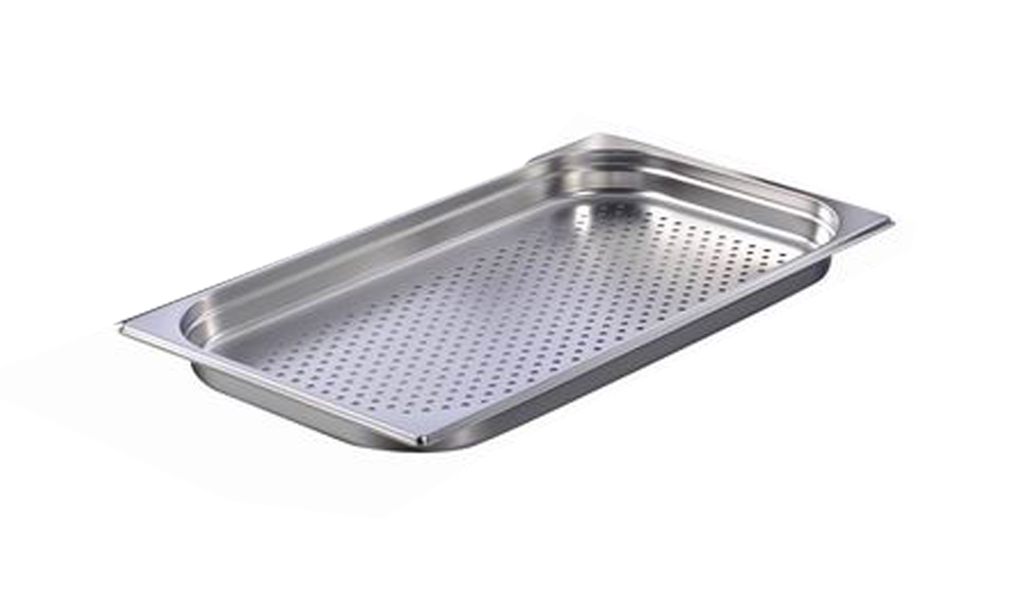 תבנית גסטרונום מחורר 1/1/65 (32.5/53 ג-6.5 ס"מ)(8.5 ליטר) נירוסטה 0.6 מ"מ 3