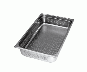 תבנית גסטרונום מחורר 2/1/150 (65/53 ג-15 ס"מ)(46 ליטר) נירוסטה 0.8 מ"מ 3