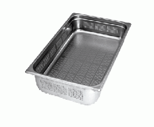 תבנית גסטרונום מחורר 2/1/200 (65/53 ג-20 ס"מ)(60 ליטר) נירוסטה 0.8 מ"מ 3