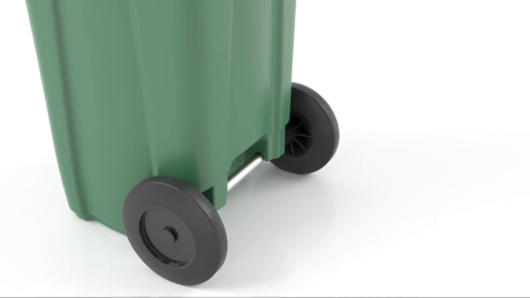 עגלה / עגלת אשפה ירוק 120 ליטר דולב 5