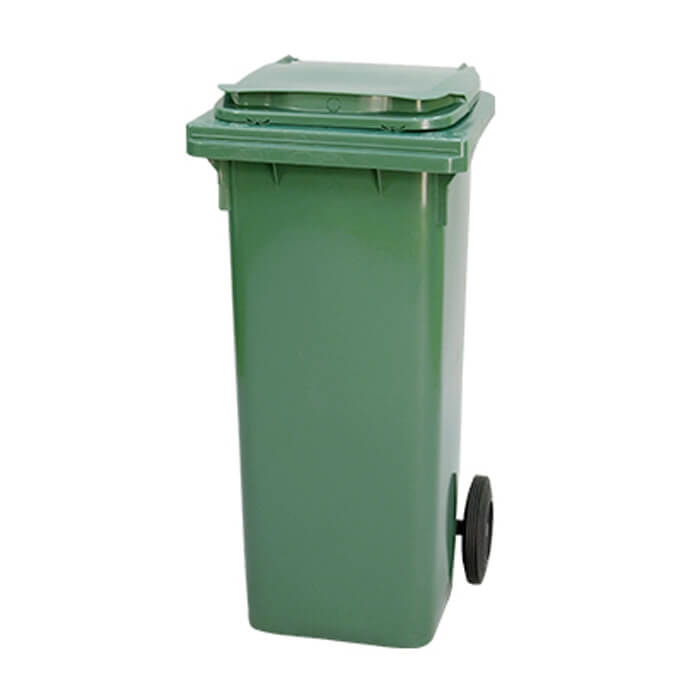 עגלה / עגלת אשפה ירוק 140 ליטר דולב 3