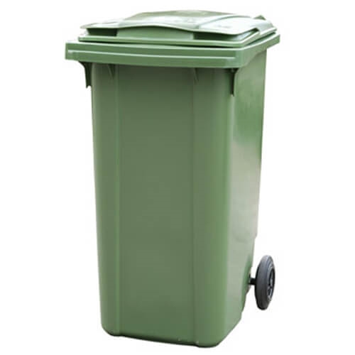 עגלה / עגלת אשפה ירוק 240 ליטר דולב 3