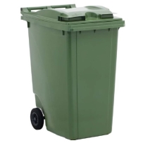 עגלה / עגלת אשפה ירוק 360 ליטר דולב