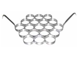 אולימפיאדת פנקייק קוטר 7 גובה 2 ס"מ (19 טבעות)-נירוסטה