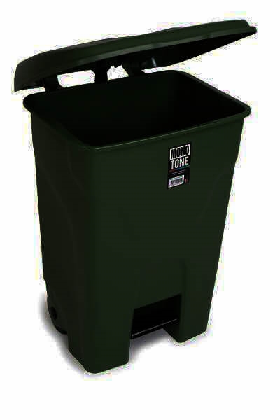 פח דוושה/פדל 80 ליטר שחור עם גלגלים 50.5/45/73 ס"מ 3