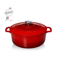 סיר/קסרול עגול אדום/בורדו  22 ס"מ 3 ליטר CHSSEUR