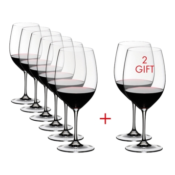 סט 6+2 כוסות יין קריסטל שרדונה RIEDEL CHARDONNAY, WHITE WINE GLASS, 350ML 5