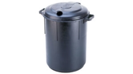 פח 60 ליטר שחור+מכסה פלסגד