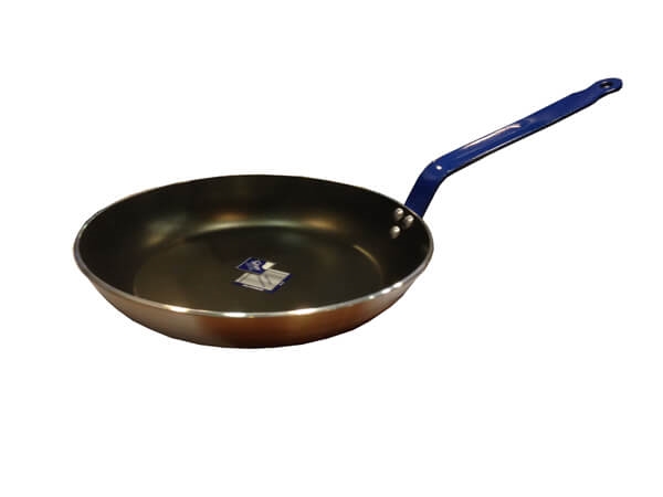 מחבת אלומיניום מקצועי ציפוי טפלון 28 ס"מ ידית  כחולה best choice" לא מתאים לאינדוקציה!! 3