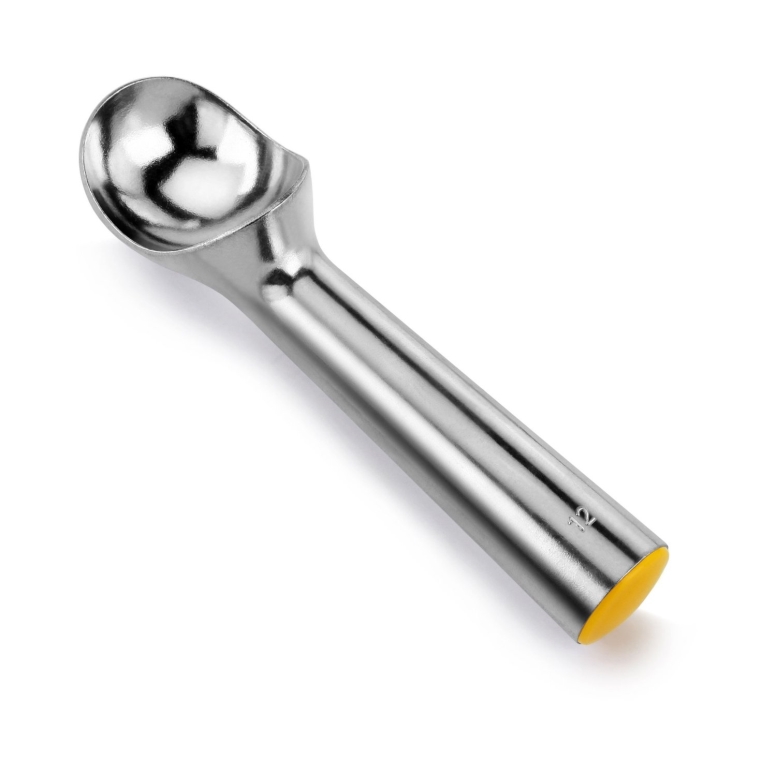 כף גלידה כספית 12 צהוב  3OZ 3