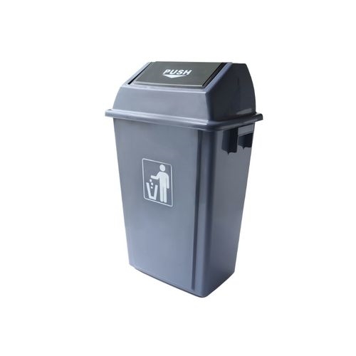 פח בר מלבני מכסה פוש 58 ליטר גובה 77 ס"מ אפור MGB-G002A