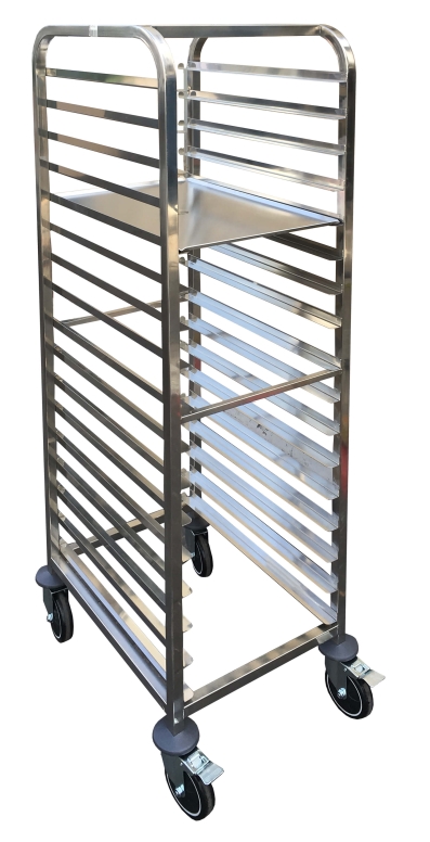 עגלה 18 ( מיוחד)מסלולים למגש 60/40 פתיחה 40.7 ס"מ+מעצור אחורי (רווח בין מסילות 8 ס"מ) b-m st 304 3