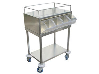 עגלה תבלינים 8 תאים (2 רב תא) עם מדף תחתון 3