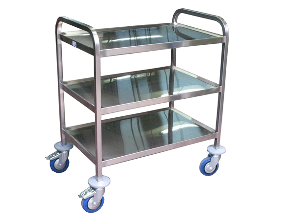 עגלה נירוסטה 3 קומות מדף 100/58 גובה 90 ס"מ-BMC-מבצע 3