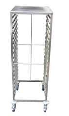 עגלה 18 מסלולים מחוזקת לתבנית 2/1 + משטח עליון 3