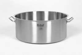 סיר נירוסטה בינוני 32 גובה 20 ס"מ 16 ליטר אינדוקציה מכסף