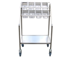 עגלה סכום ומגשים ל-8 תבנית 1/4 (מתאים לכל הגבהים)